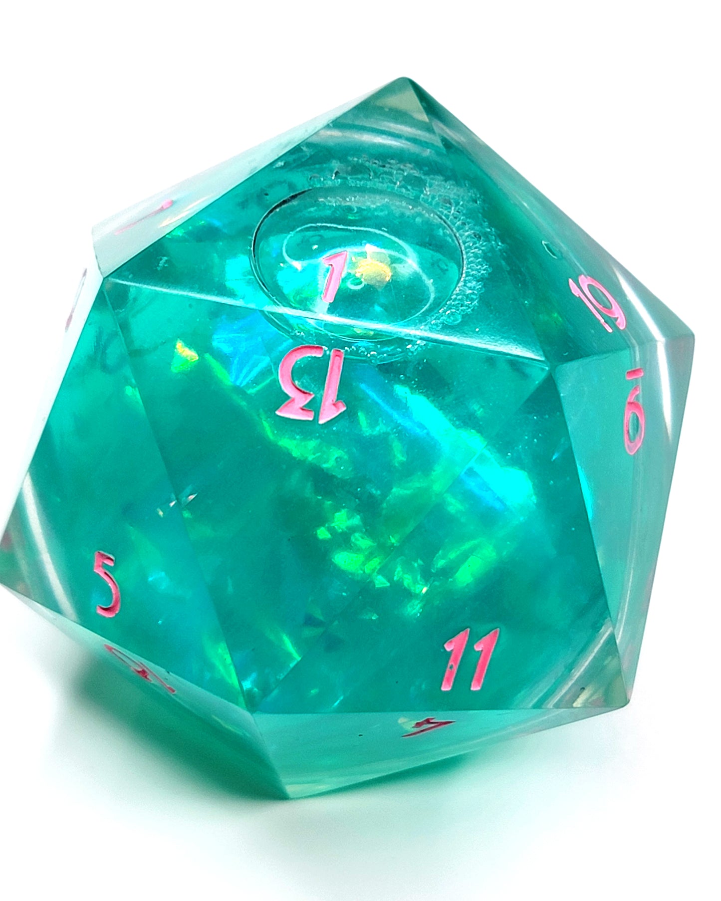 Liquid Core Arizona Tea 60mm - Chonk D20 | Handcrafted Dungeons and Dragons Dice