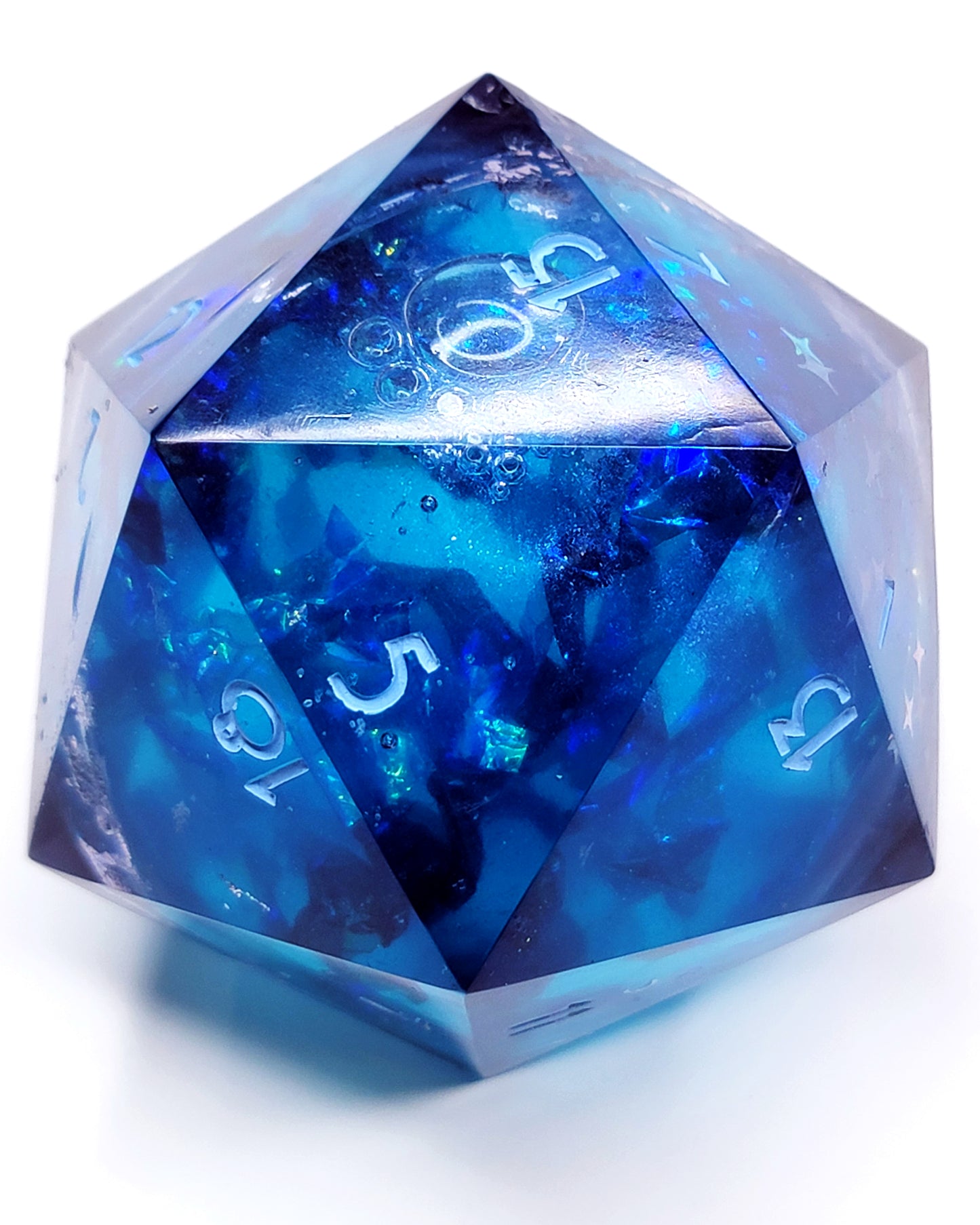 Liquid Core Night Court 60mm - Chonk D20 | Handcrafted Dungeons and Dragons Dice