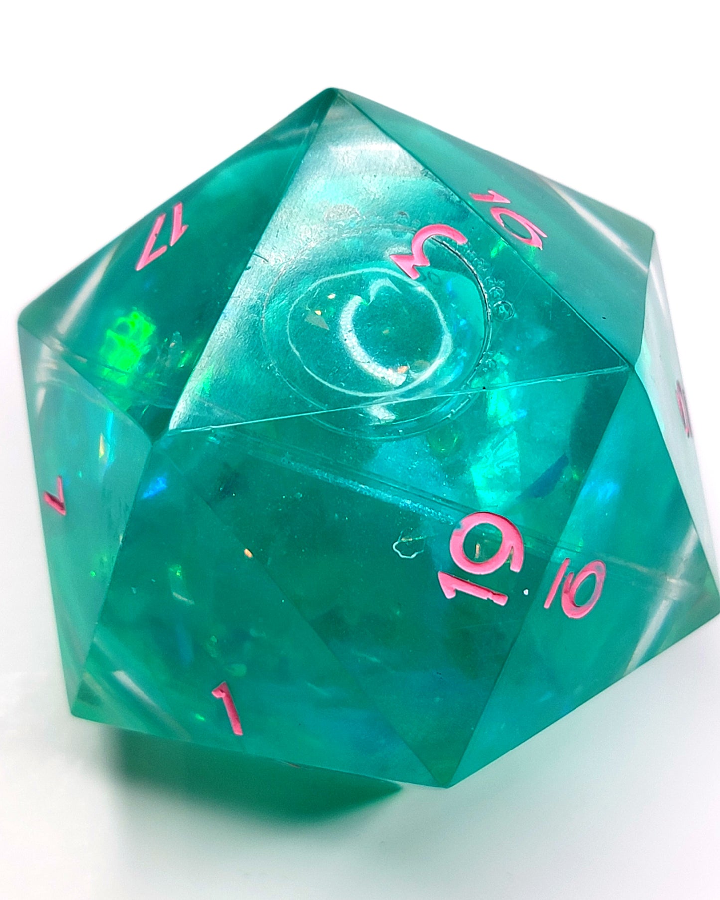 Liquid Core Arizona Tea 60mm - Chonk D20 | Handcrafted Dungeons and Dragons Dice
