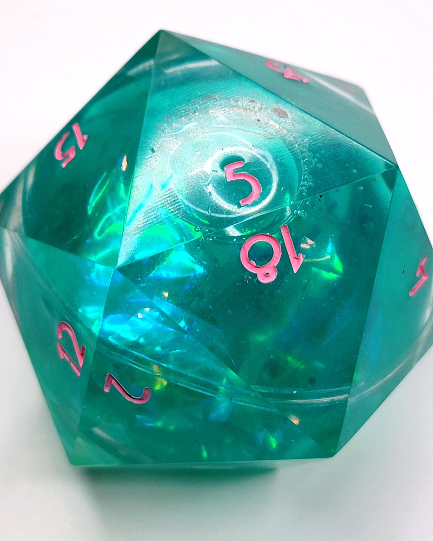 Liquid Core Arizona Tea 60mm - Chonk D20 | Handcrafted Dungeons and Dragons Dice