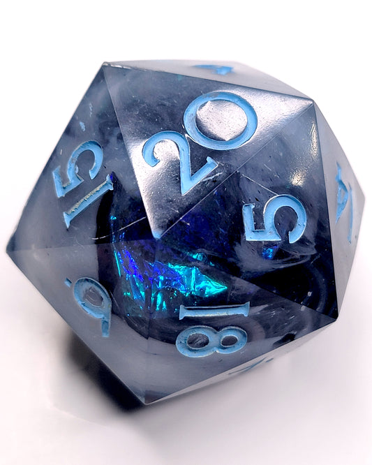 Sorrengail 40mm Chonk -1 D20 | Handmade Dice | Hand Crafted Dungeons and Dragons Dice