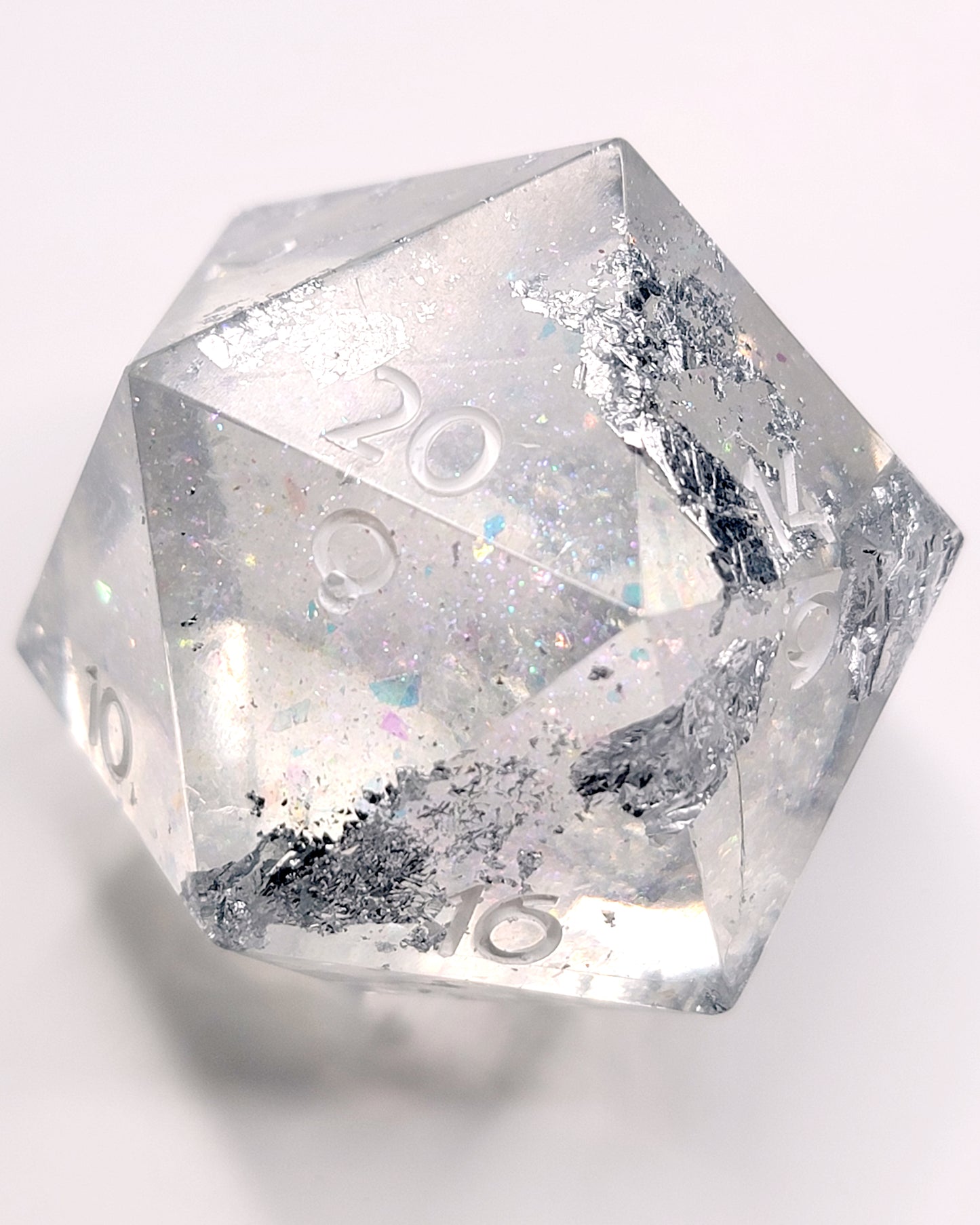 Crystal Soul 40mm Chonk -1 D20 | Handmade Dice | Hand Crafted Dungeons and Dragons Dice