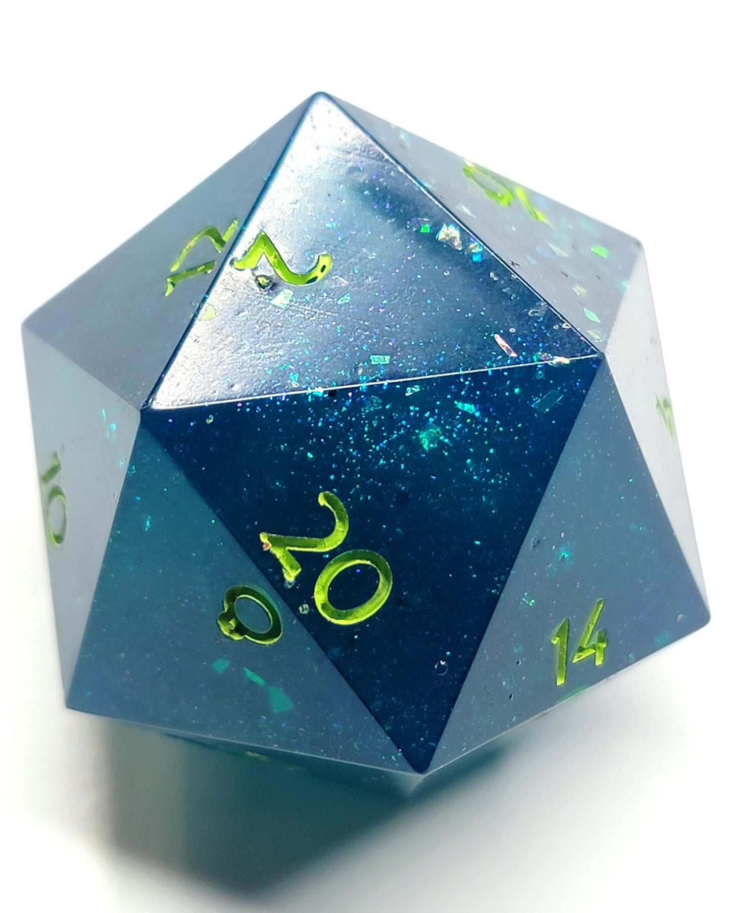 Into the Depths 40mm Chonk -1 D20 | Handmade Dice | Hand Crafted Dungeons and Dragons Dice