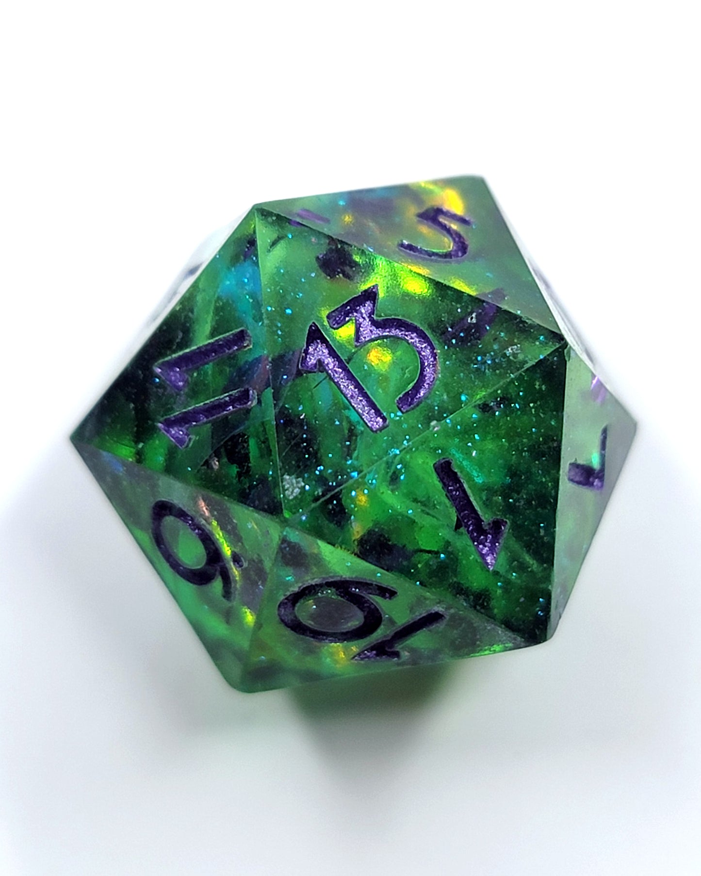 Toil and Trouble -1 D20 | Handmade Dice | Hand Crafted Dungeons and Dragons Dice