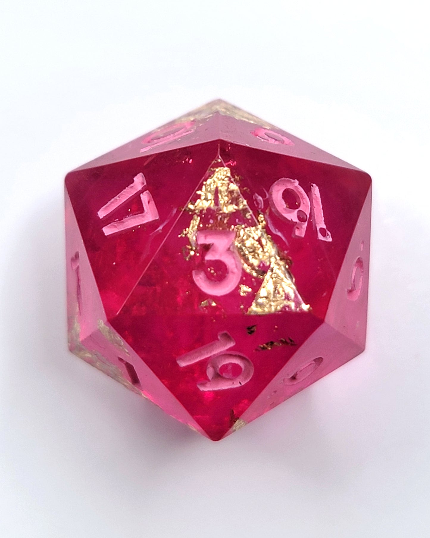 Princess -1 D20 | Handmade Dice | Hand Crafted Dungeons and Dragons Dice