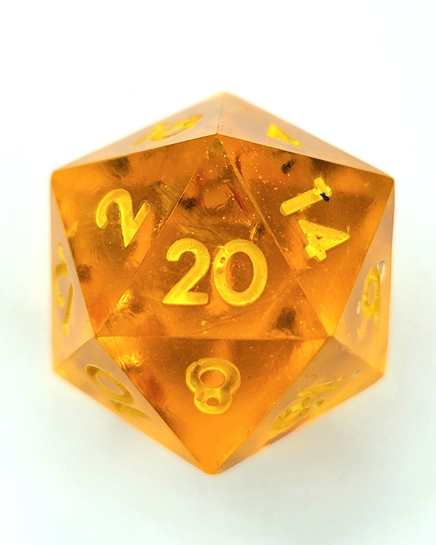 The Spark-1 D20 | Handmade Dice | Hand Crafted Dungeons and Dragons Dice