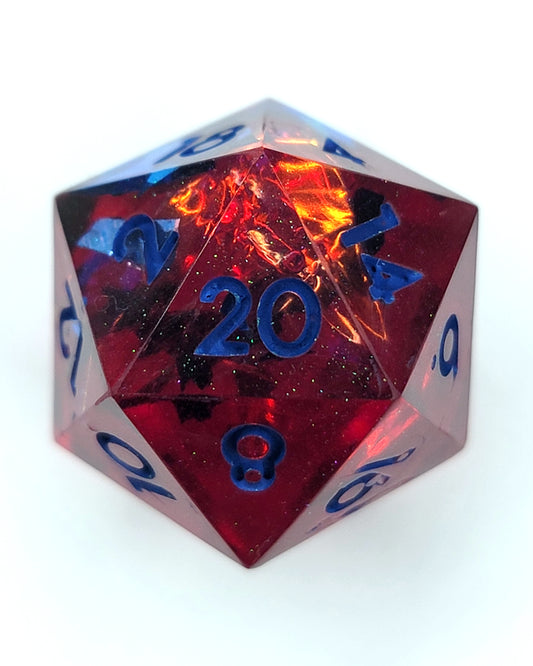 Banishment -1 D20 | Handmade Dice | Hand Crafted Dungeons and Dragons Dice