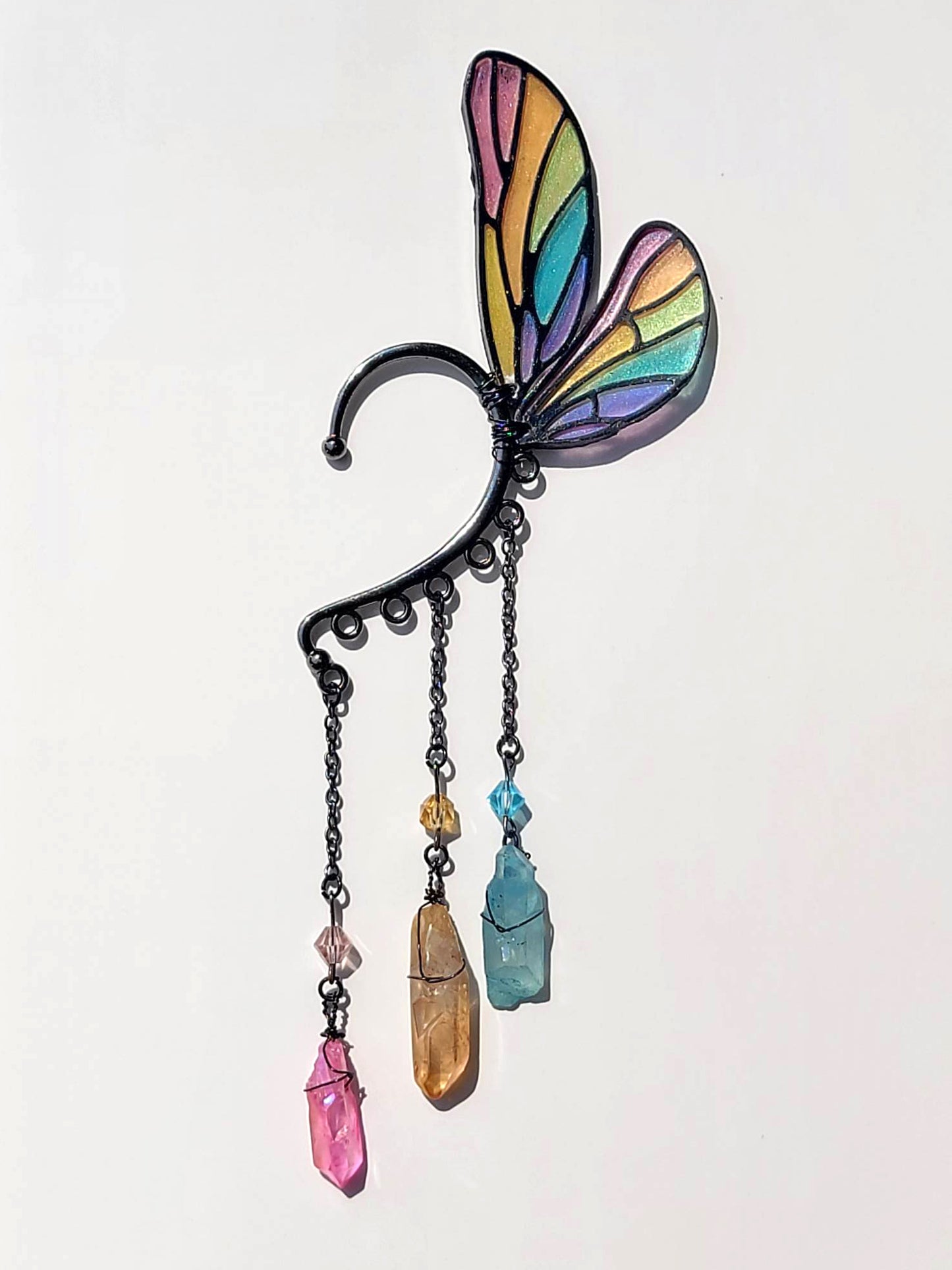 Rainbow Fairy - Ear Cuff | Handmade Dice Jewelry