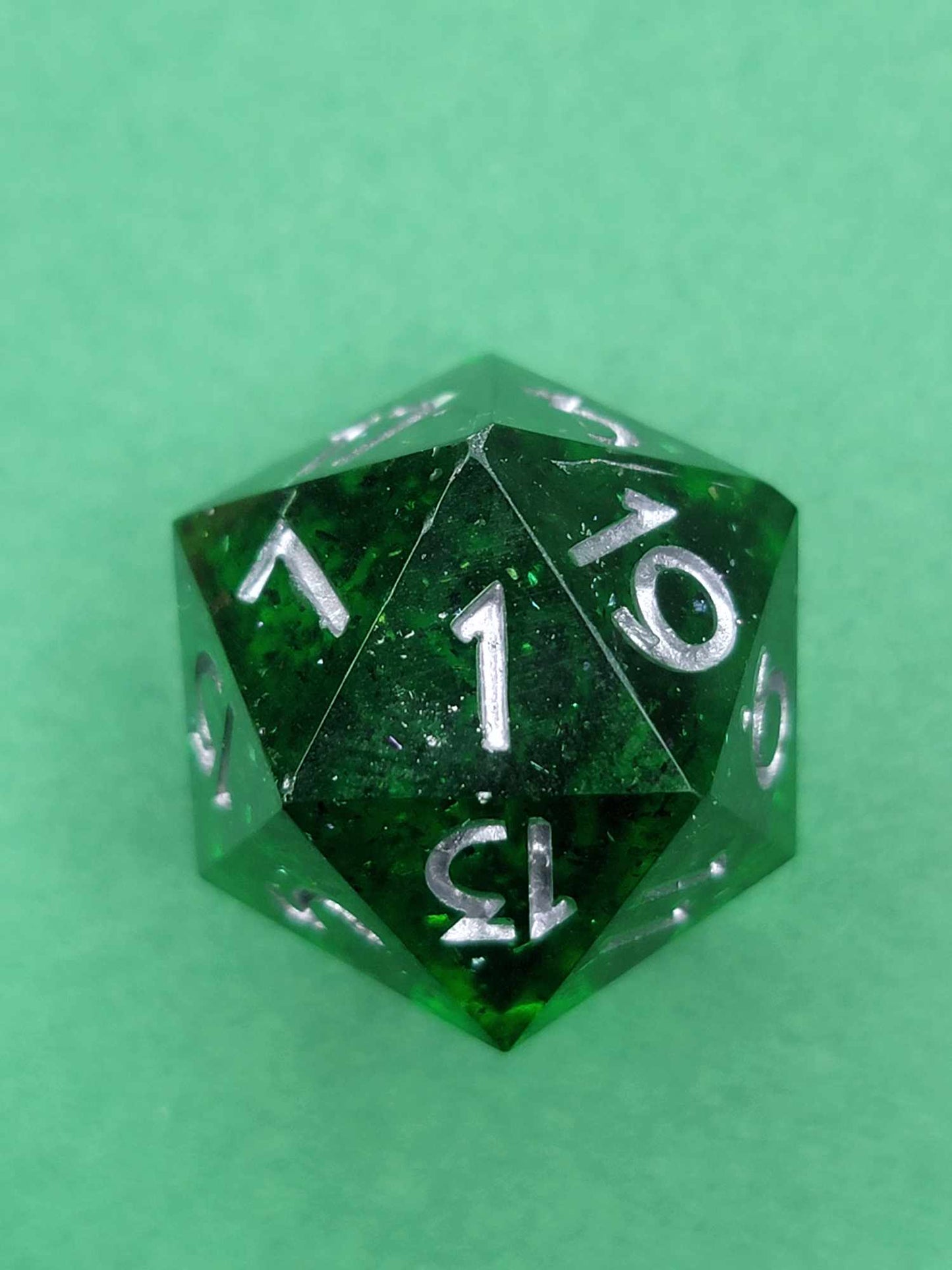Deep in the Fores - Single D20 D&D Dice| Hand Crafted Dungeons and Dragons Dice