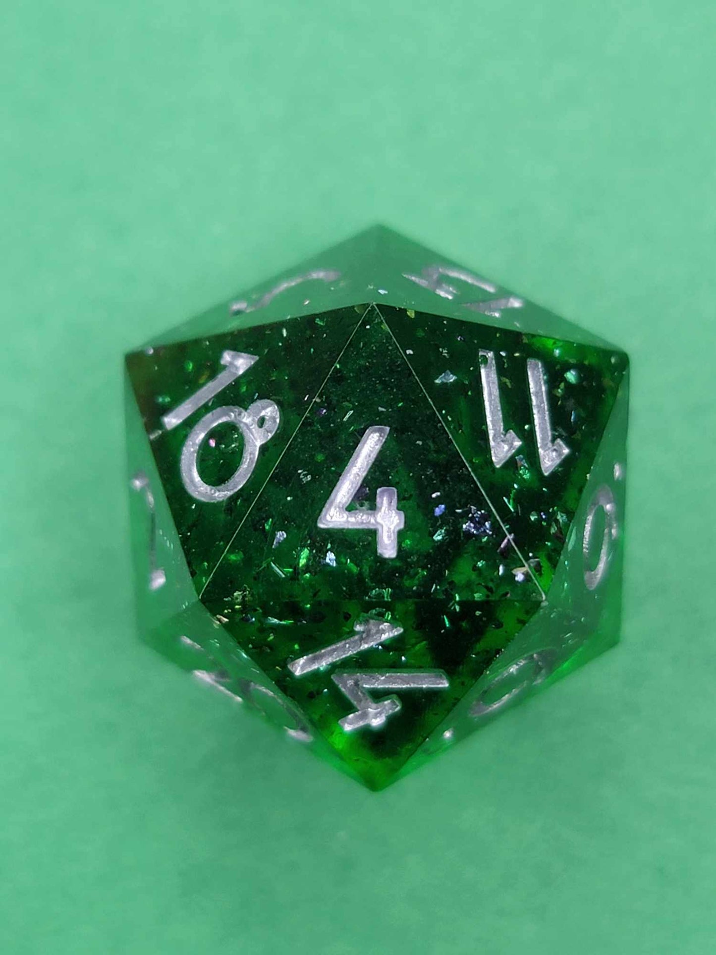 Deep in the Fores - Single D20 D&D Dice| Hand Crafted Dungeons and Dragons Dice