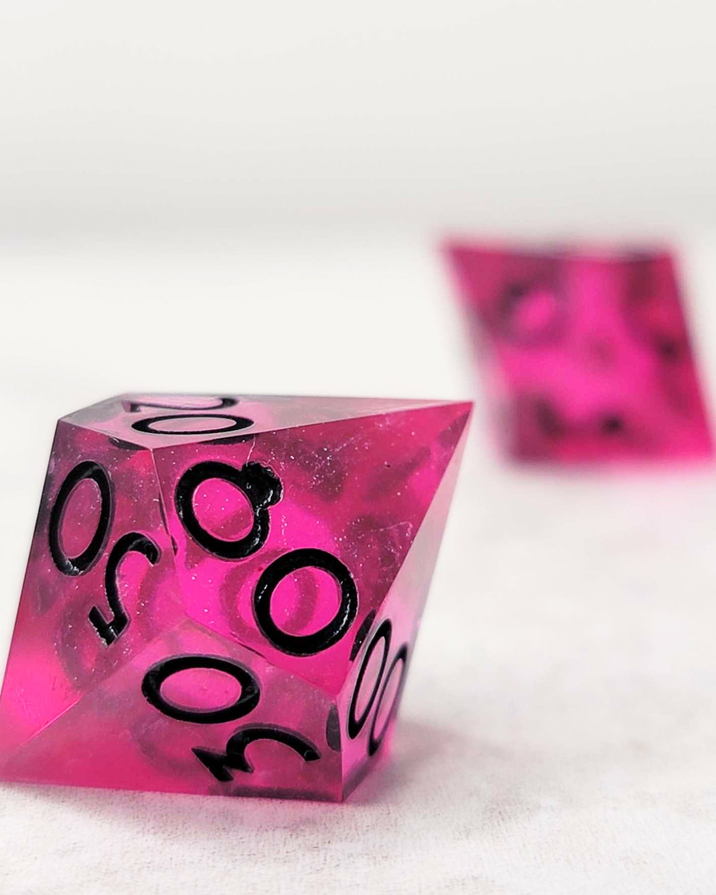 Punk Pink- 7 Piece handmade D&D Dice| Hand Crafted Dungeons and Dragons Dice