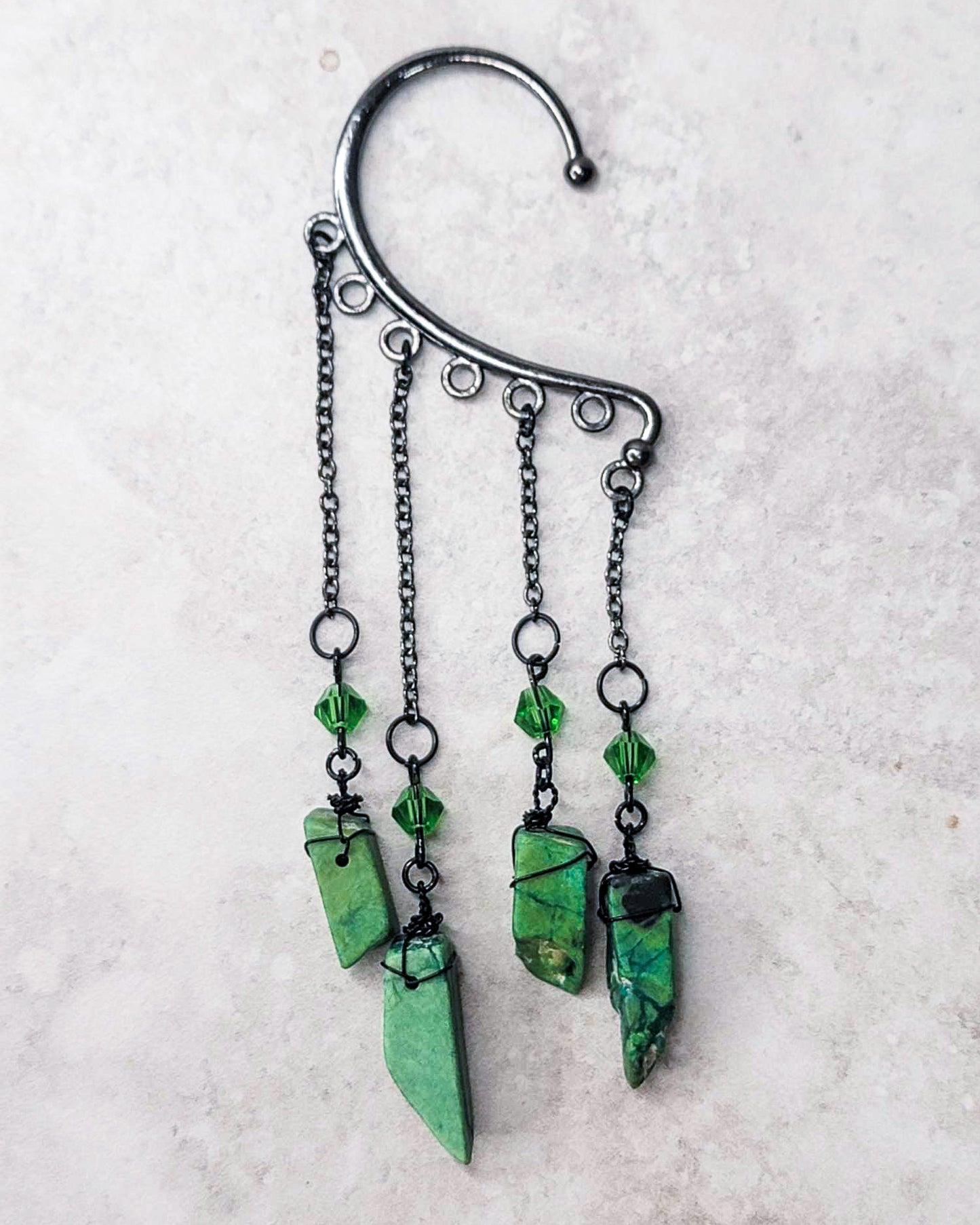 Poison Bite - Ear Cuff | Handmade Dice Jewelry