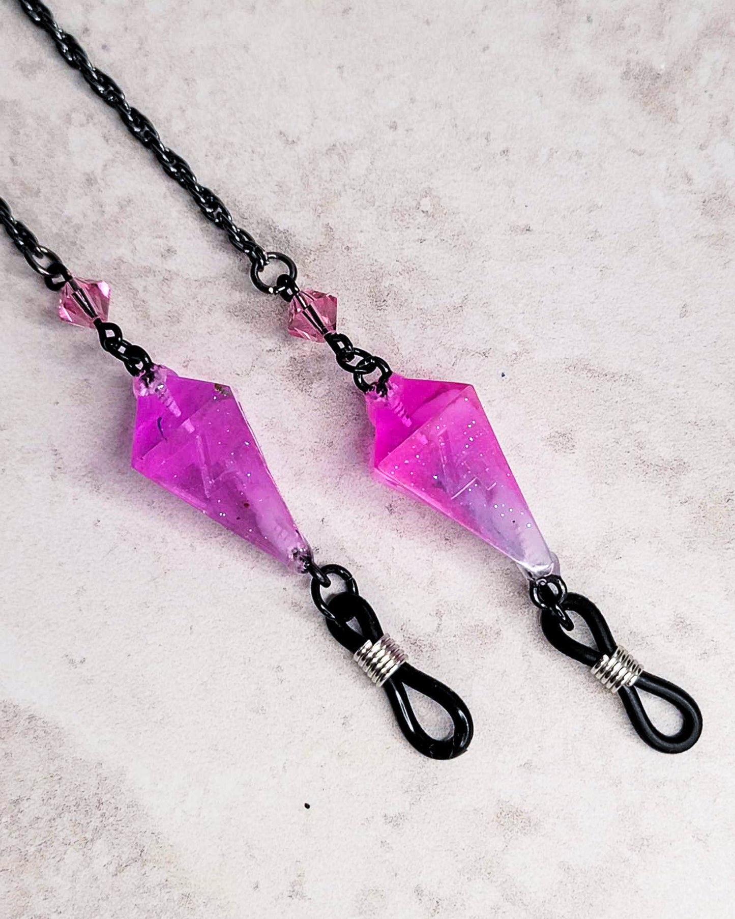 Pastel Bite - D4 Dice Glasses Chain