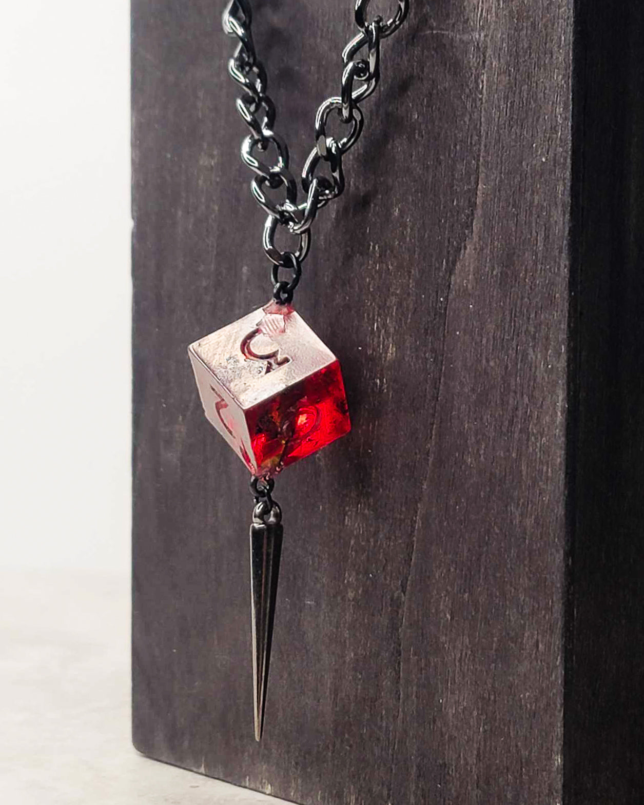 Vampire Tear - D6 Necklace | Handmade Dice Jewelry