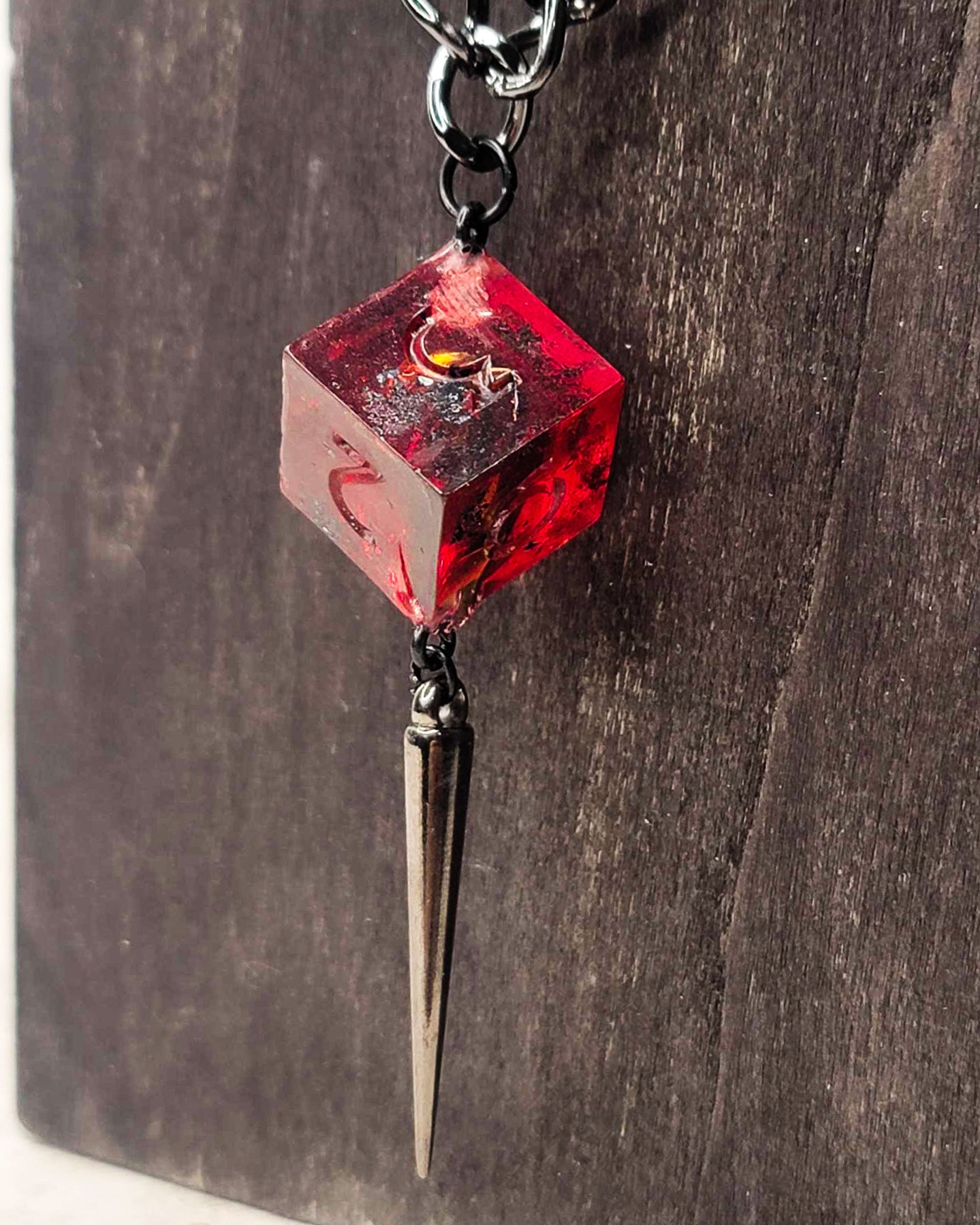 Vampire Tear - D6 Necklace | Handmade Dice Jewelry