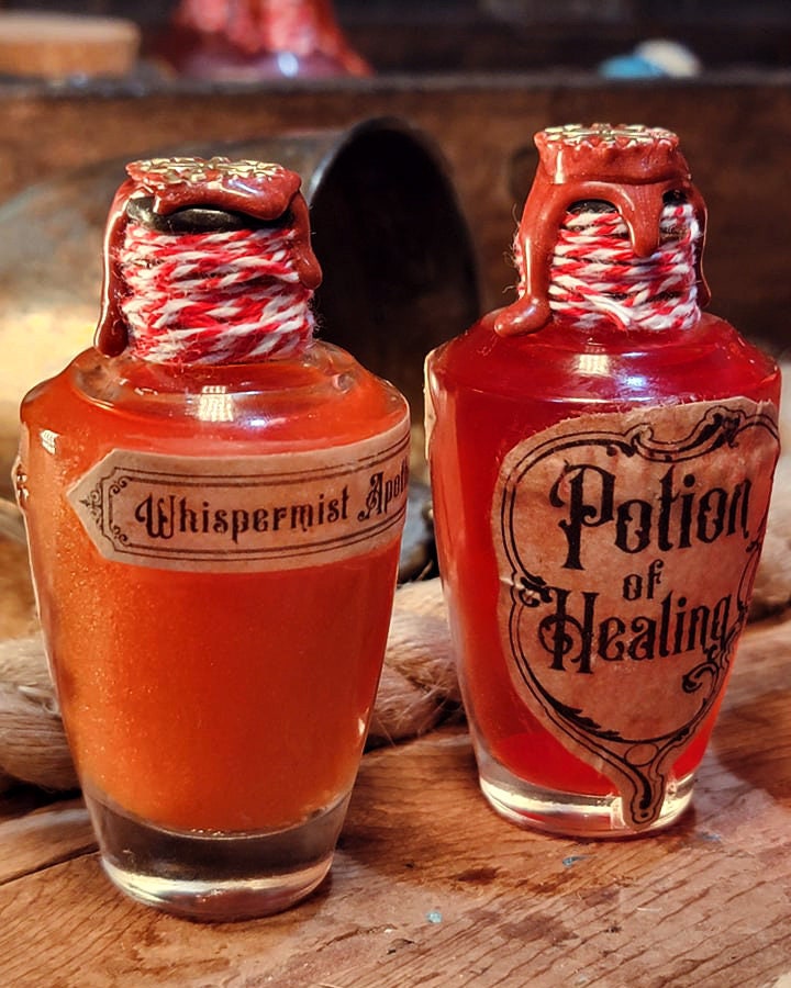 Potion of Healing Small | Apothecary Potion| Potion decoration | DND Prop |