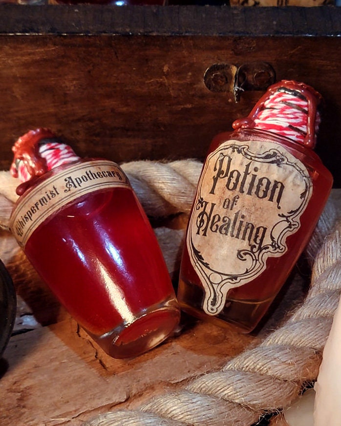 Potion of Healing Small | Apothecary Potion| Potion decoration | DND Prop |