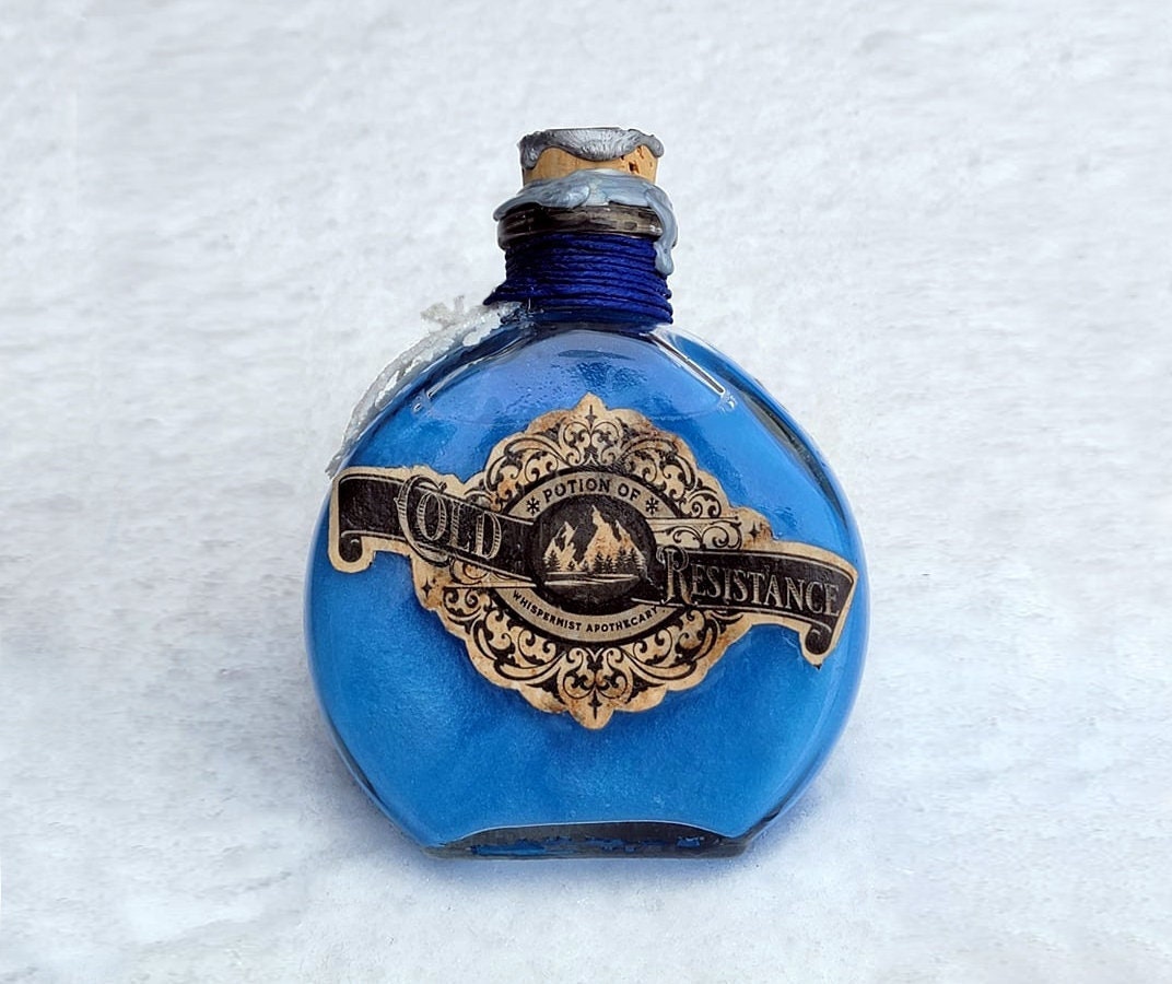 Potion of Cold Resistance  | Apothecary Potion | Potion decoration | DND Prop | DND Potion
