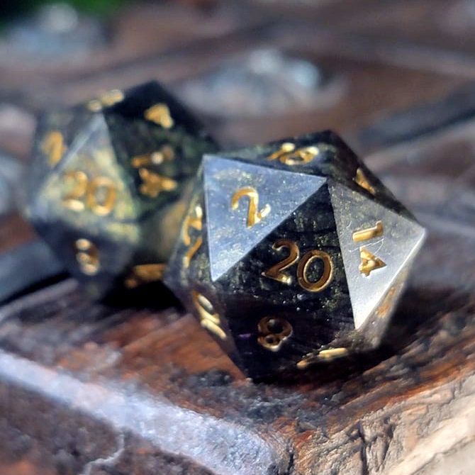 Nelka - Single D20 | Handcrafted D20 | Hand Made dungeons and dragons dice